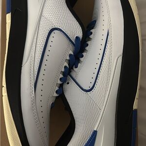 Jordan 2 Low White/Royal Blue